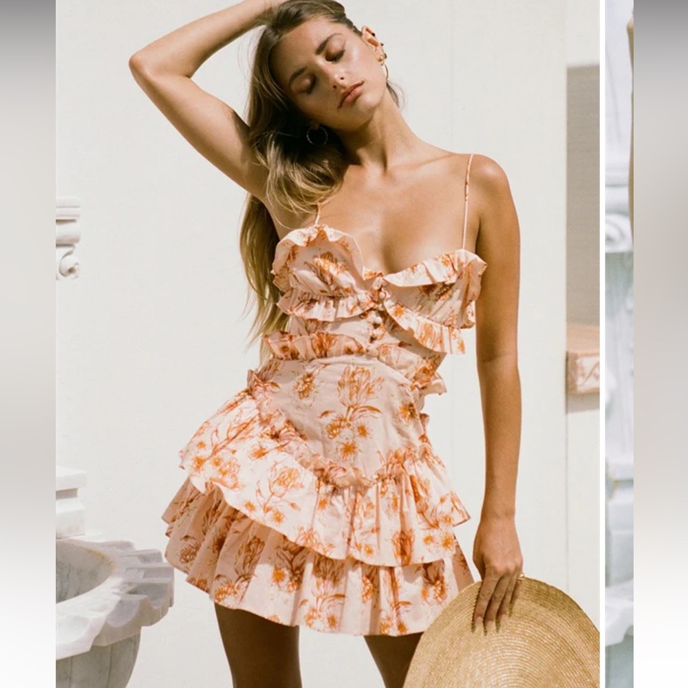 Sabo Skirt Orange SELMA Cami Dress